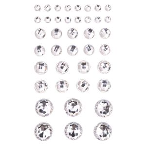 Kryształki samoprzylepne dpCraft 40szt, Crystal